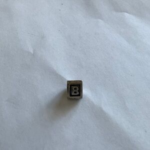 Pandora  Sterling Silver Letter B Charm